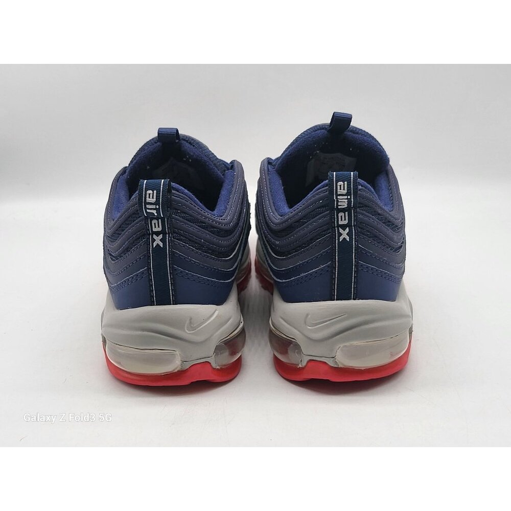 Nike Air Max 97 Navy Blue Red Athletic Sneakers Men DJ3181 991 Size 7 - Picture 6 of 9